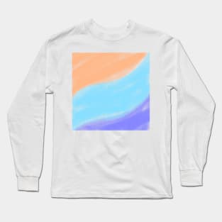 Colorful watercolor abstract texture Long Sleeve T-Shirt